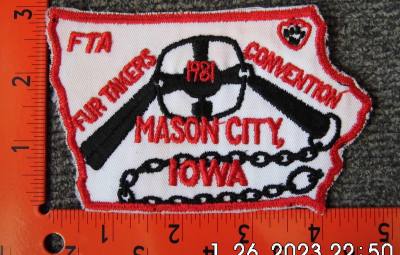 FTA 1981 Convention Patch - Mason City, IA